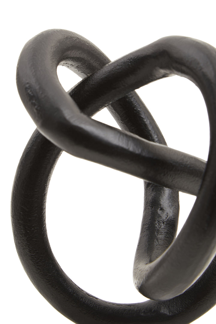 Desio Matte Black Knot Sculpture