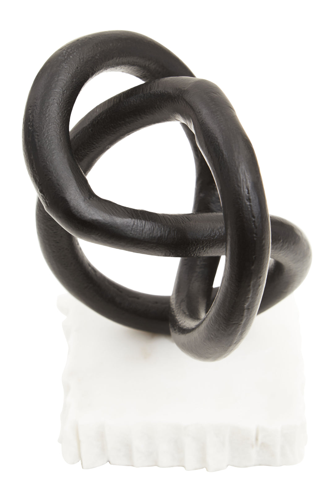 Desio Matte Black Knot Sculpture