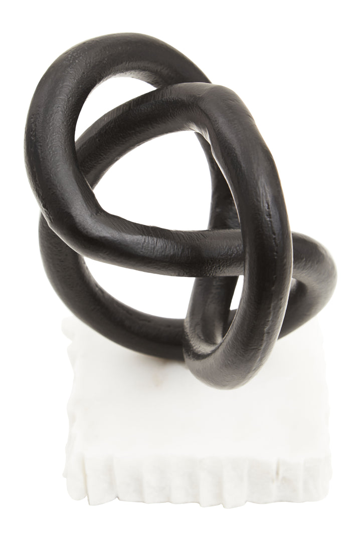 Desio Matte Black Knot Sculpture