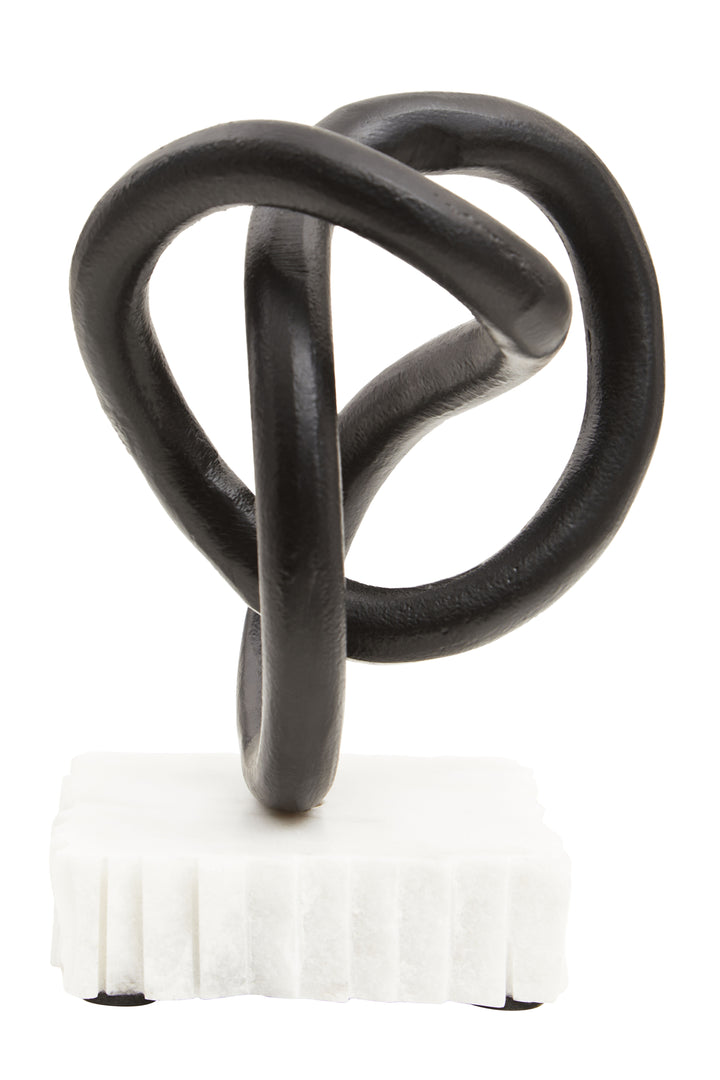Desio Matte Black Knot Sculpture