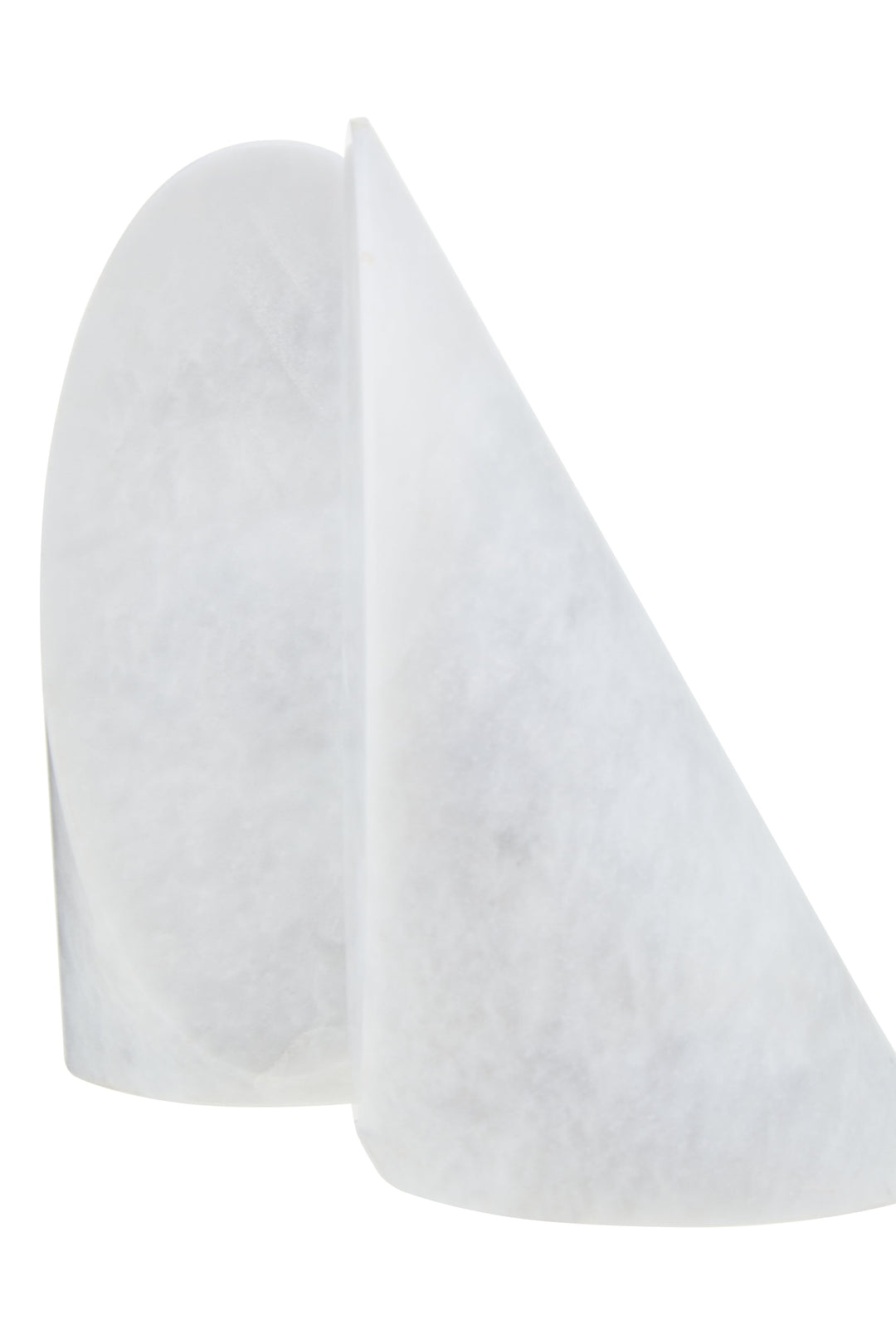 Forio Set Of Two White Marble Bookends