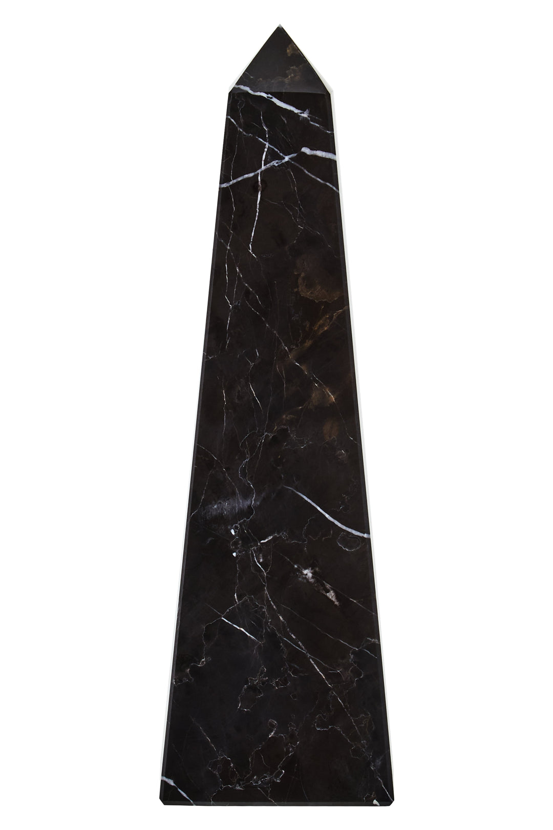 Forio Small Black Marble Obelisk