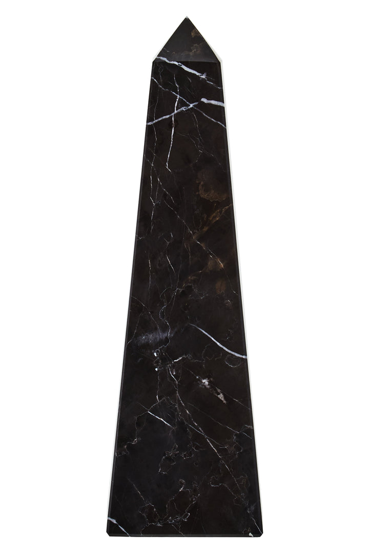 Forio Small Black Marble Obelisk