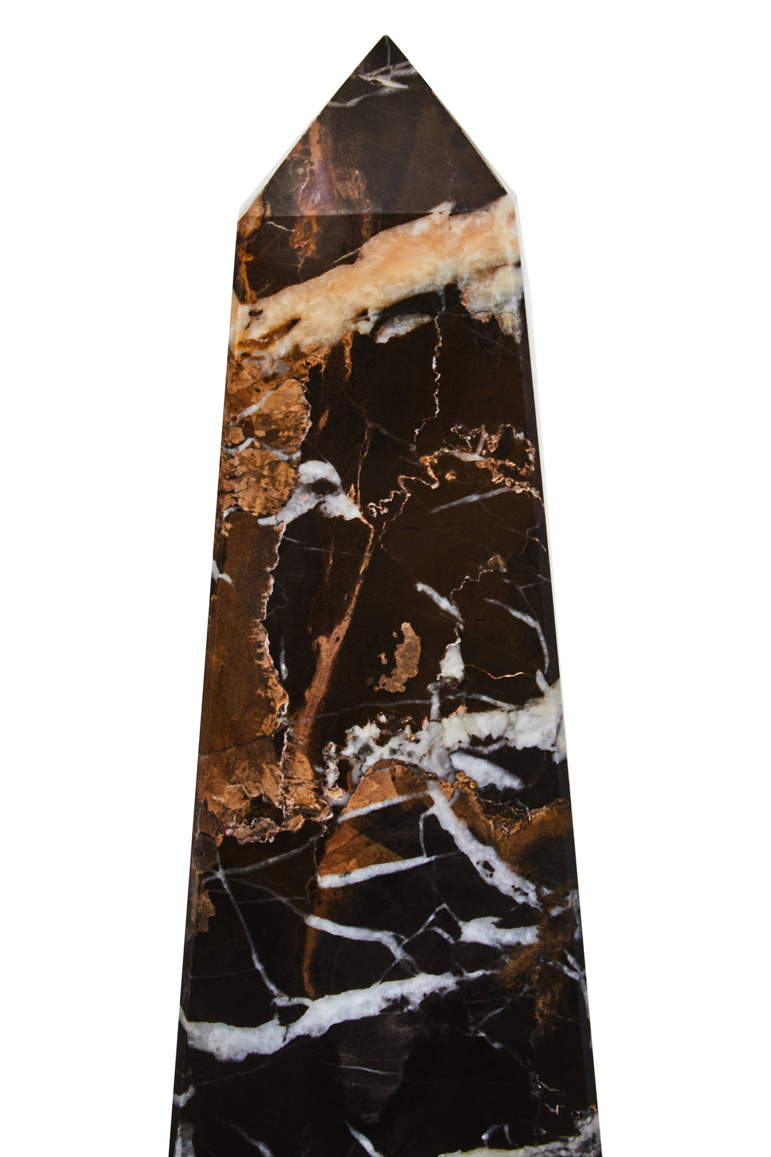 Forio Large Black Marble Obelisk