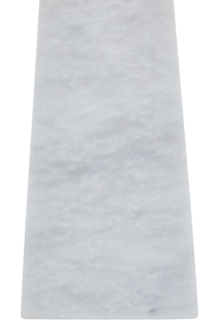 Forio Small White Marble Obelisk