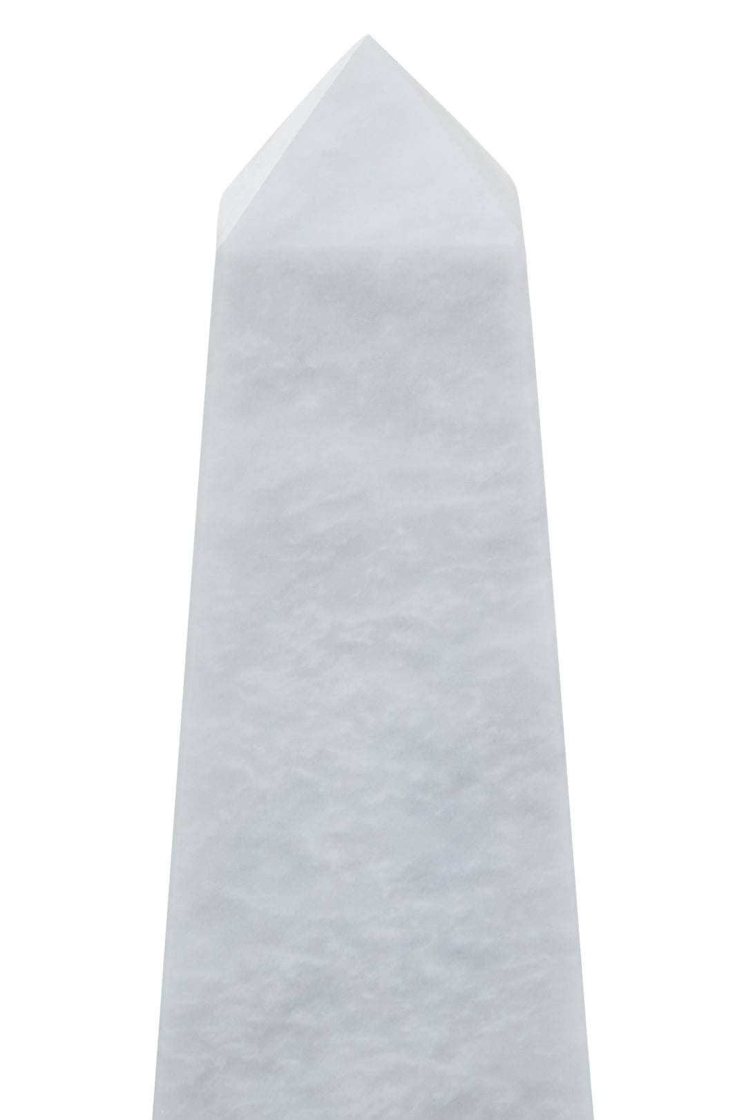 Forio Small White Marble Obelisk