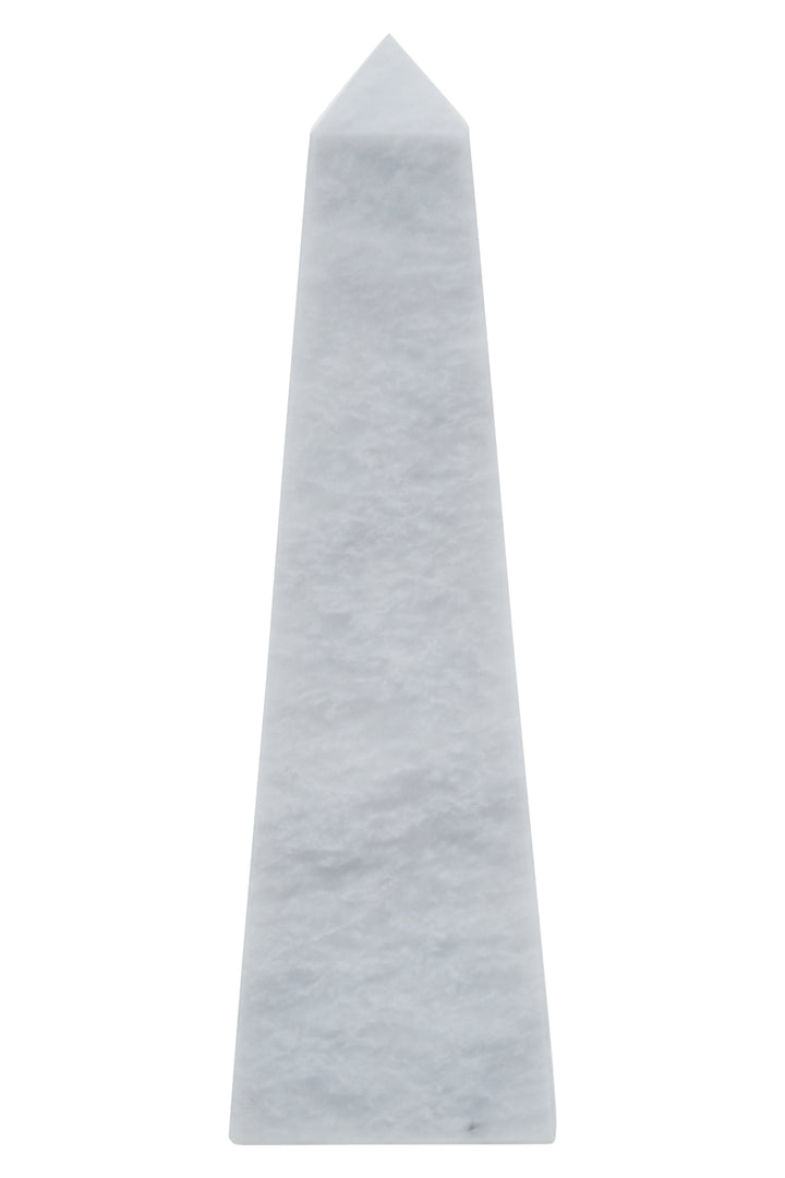 Forio Small White Marble Obelisk