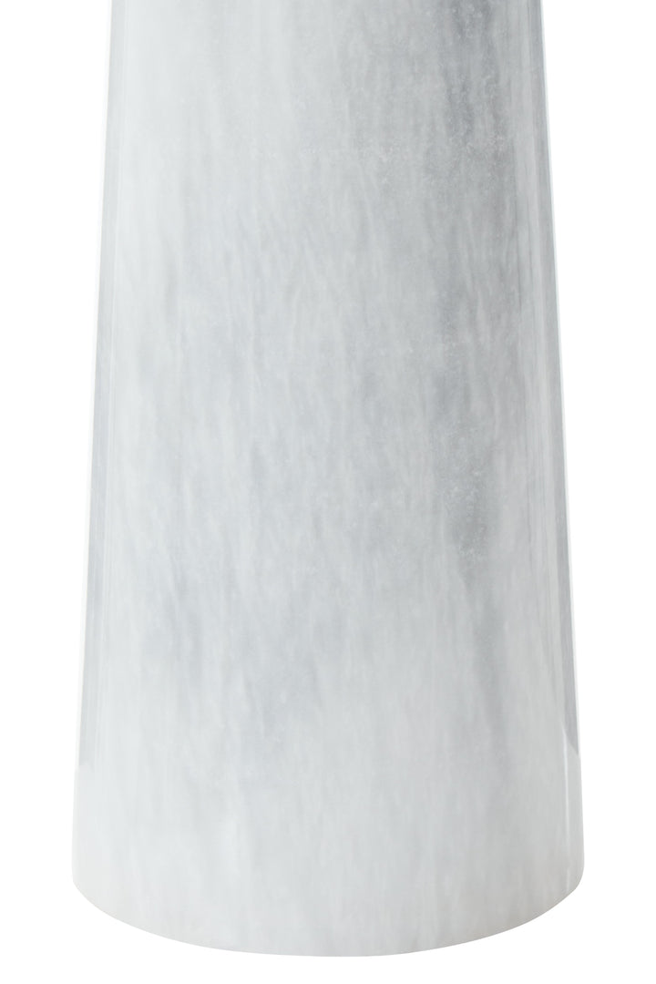 Forio White Marble Tapered Vase