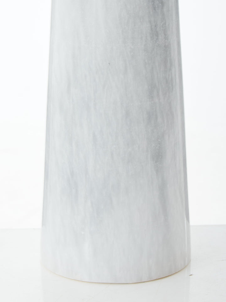 Forio White Marble Tapered Vase