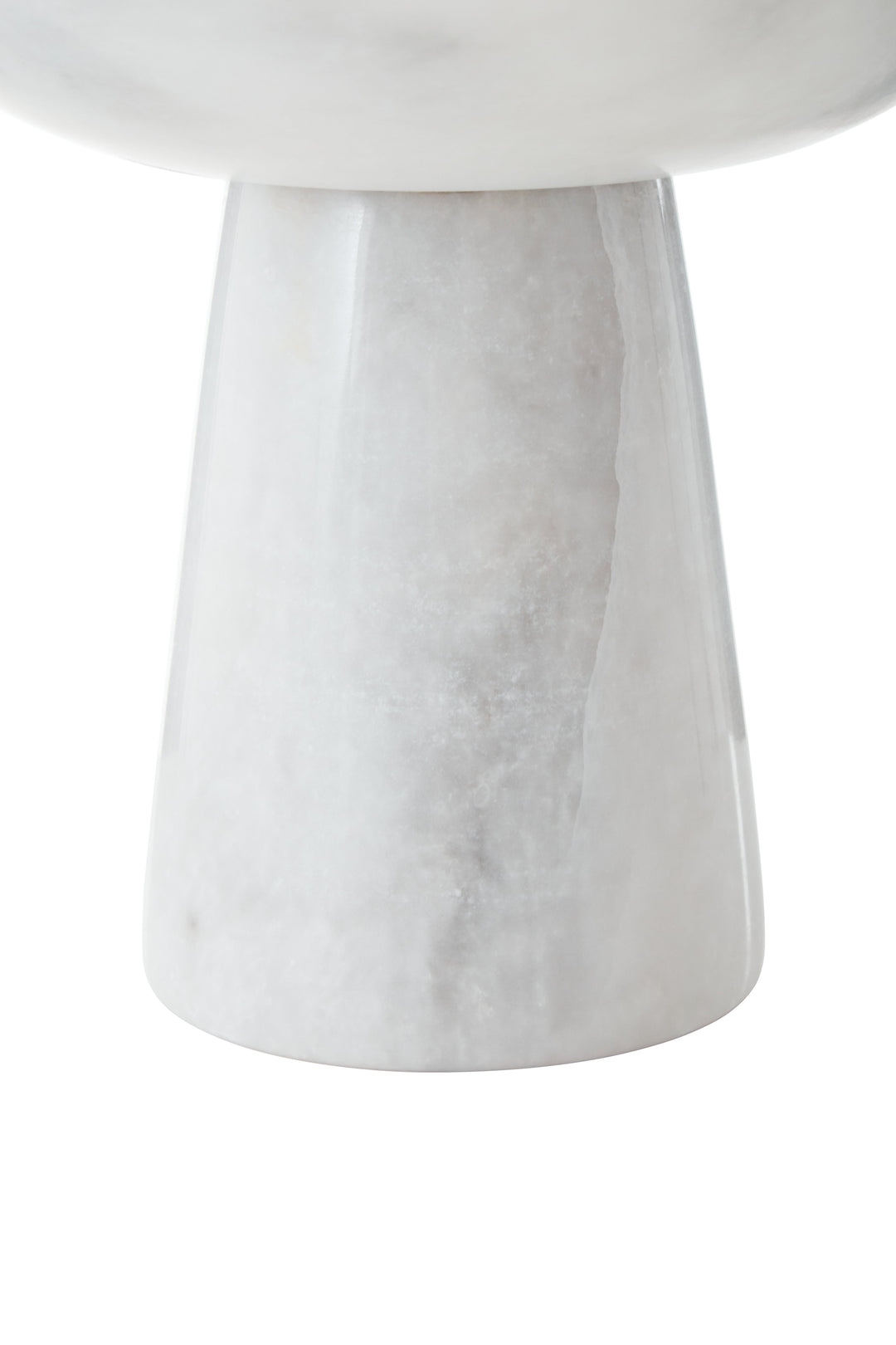 Forio Large White Marble Pedestal Bowl