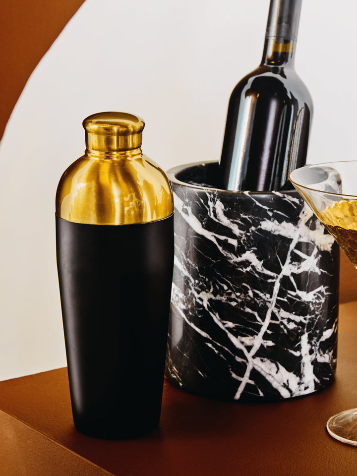 Forio Black Marble Wine Cooler