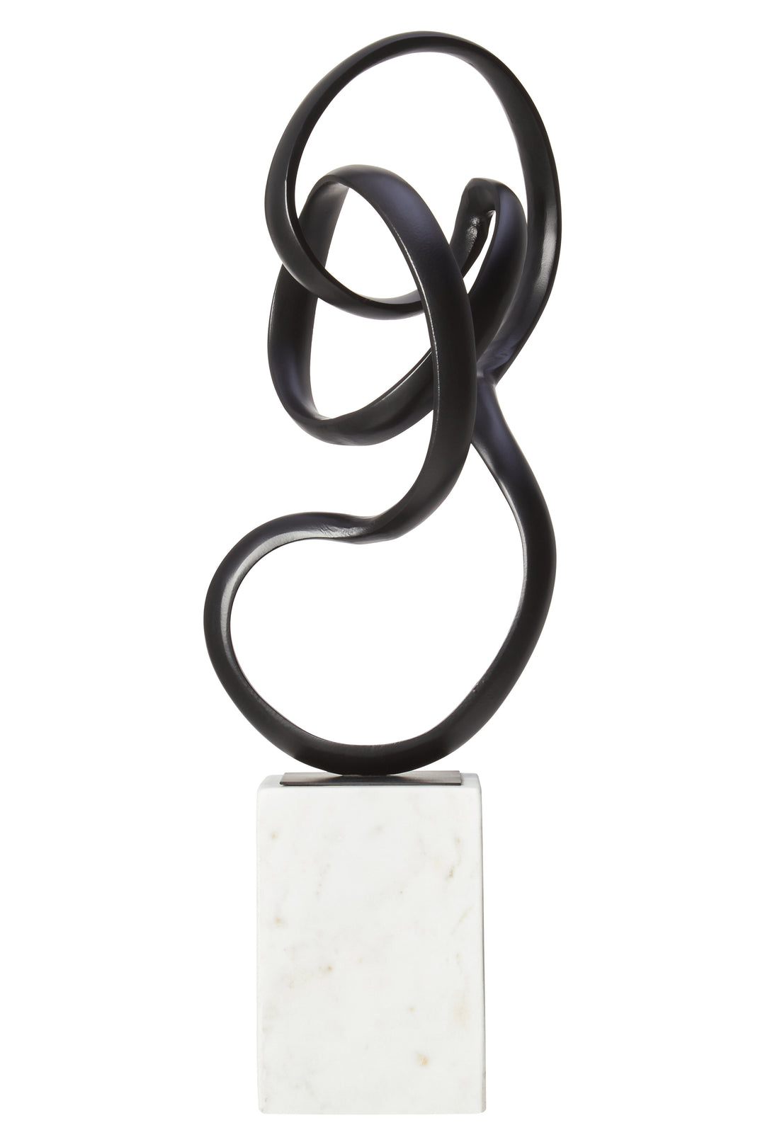 Desio Black Finish Aluminium Knot Sculpture