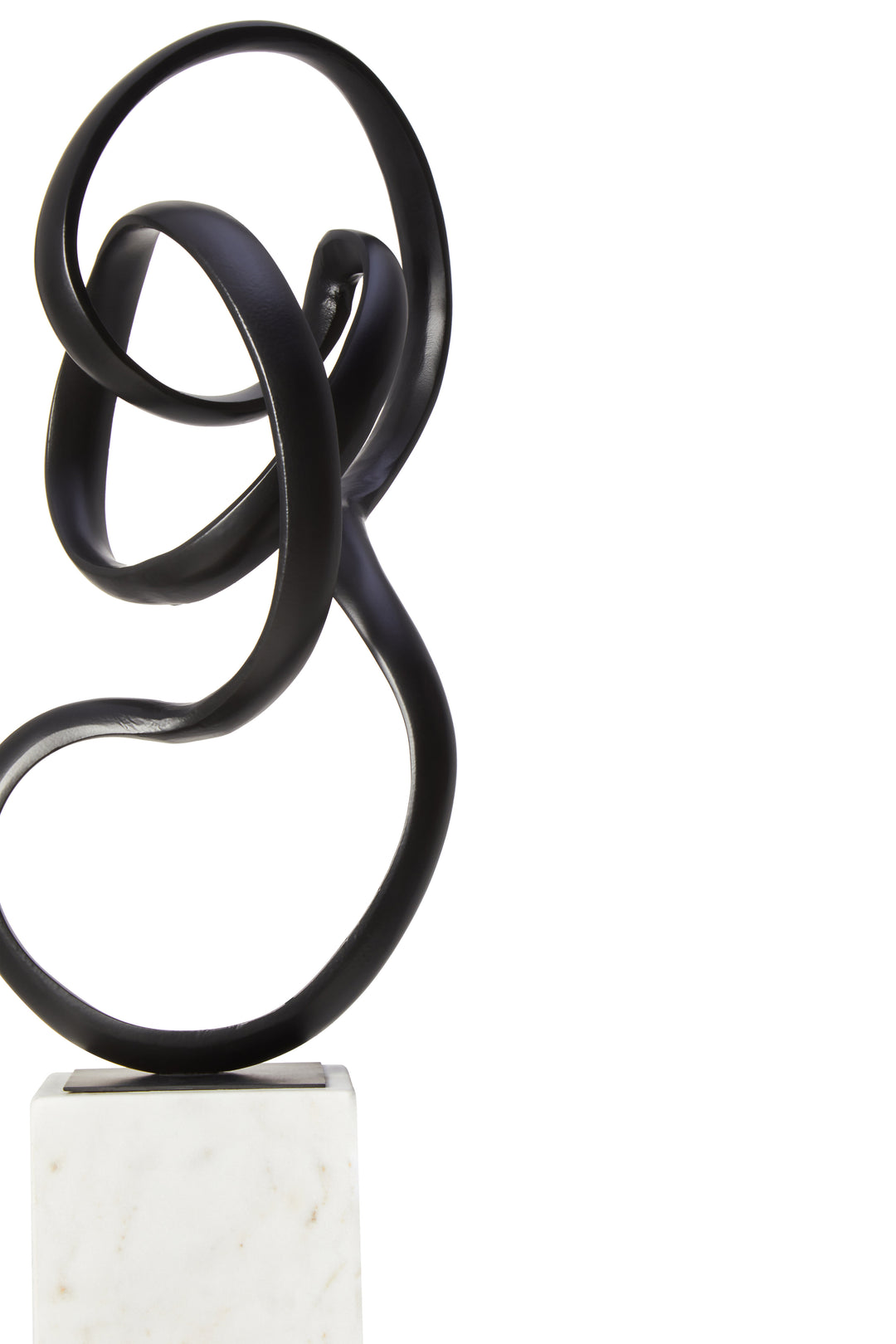 Desio Black Finish Aluminium Knot Sculpture