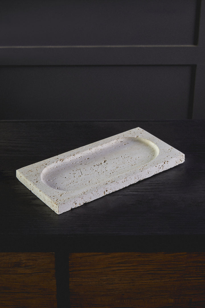 Avola Travertine Rectangular Decorative Tray