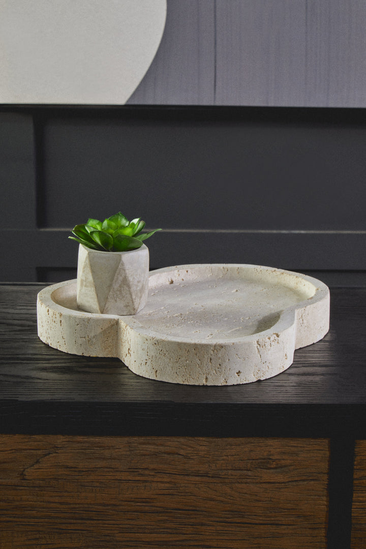 Avola Travertine Irregular Tray