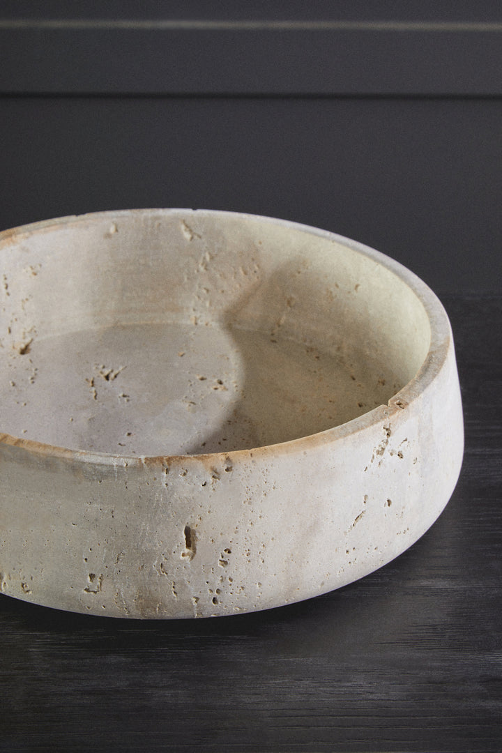 Avola Travertine Bowl