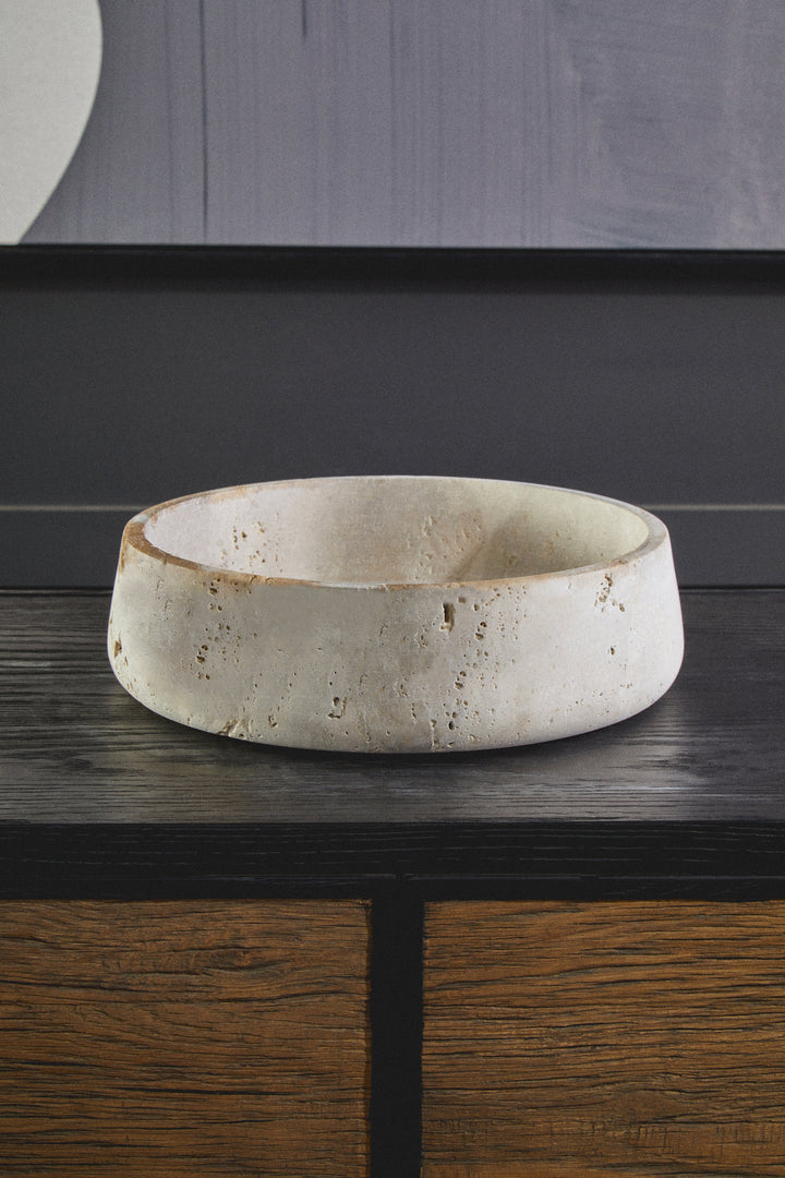 Avola Travertine Bowl