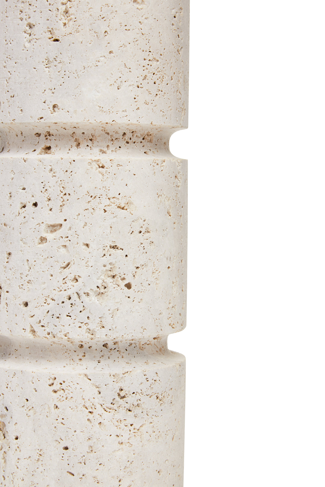 Avola Travertine Small Candle Holder