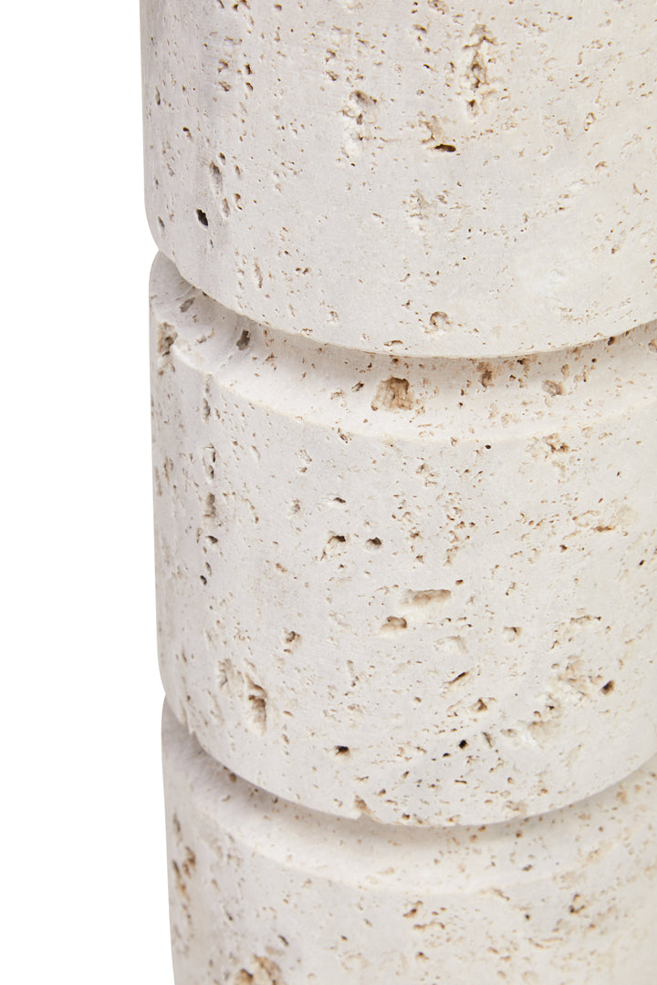 Avola Travertine Small Candle Holder
