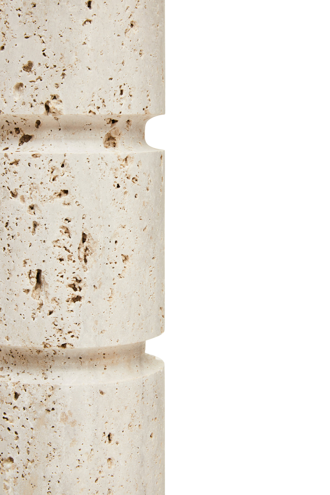 Avola Travertine Large Candle Holder