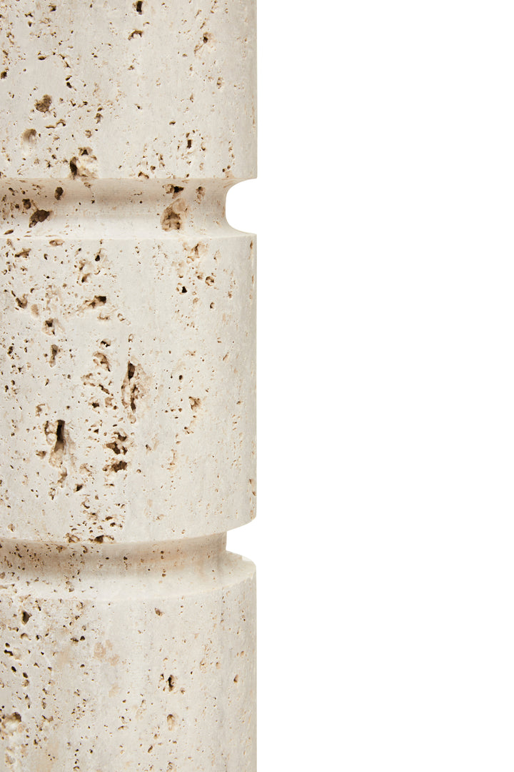 Avola Travertine Large Candle Holder