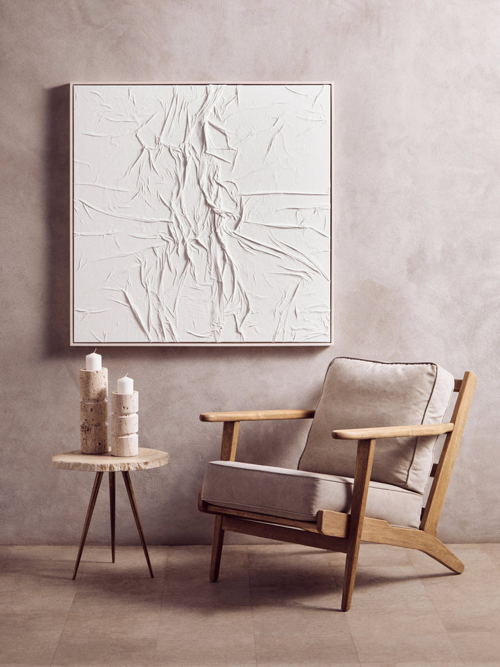 Avola Travertine Large Candle Holder