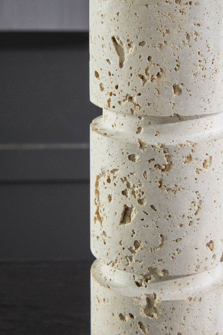 Avola Travertine Large Candle Holder