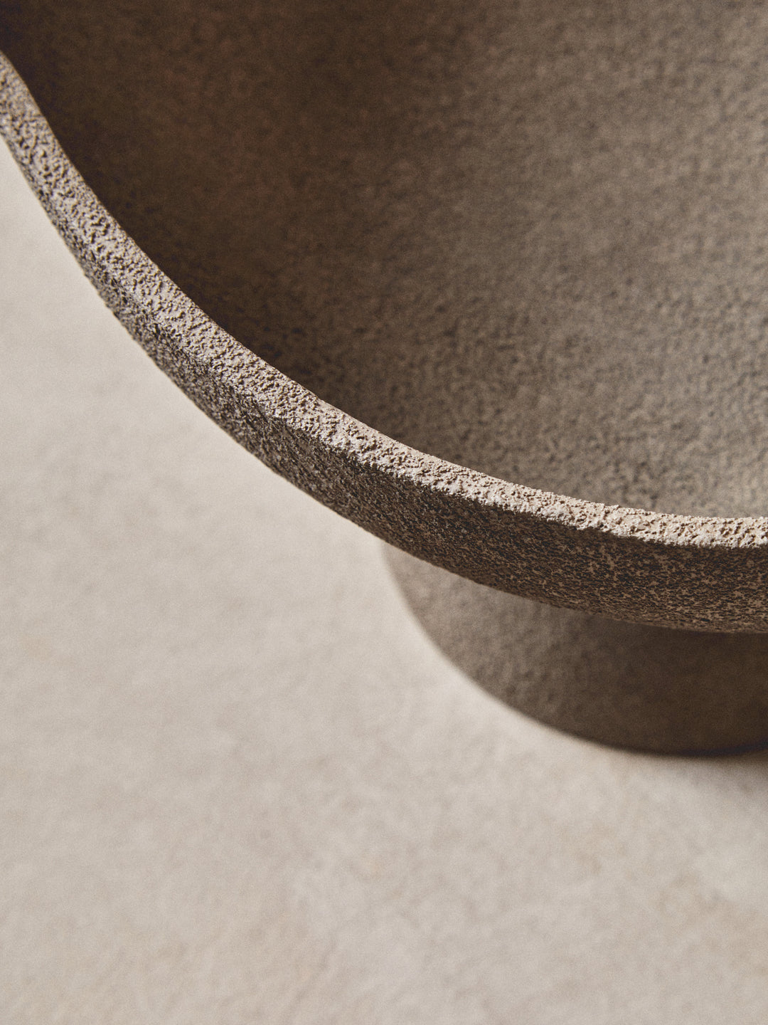 Urbino Small Textured Grey Pedestal Bowl