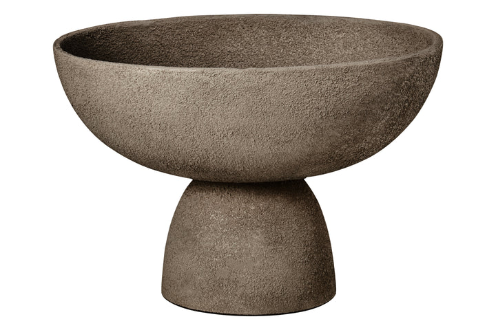Urbino Small Textured Grey Pedestal Bowl