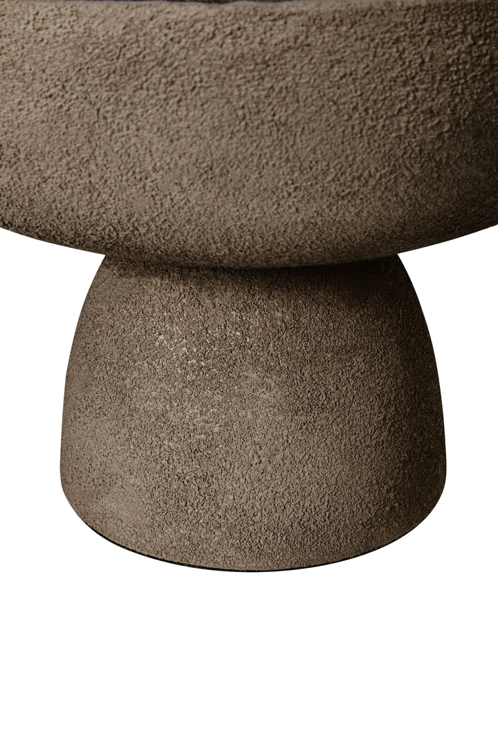 Urbino Small Textured Grey Pedestal Bowl