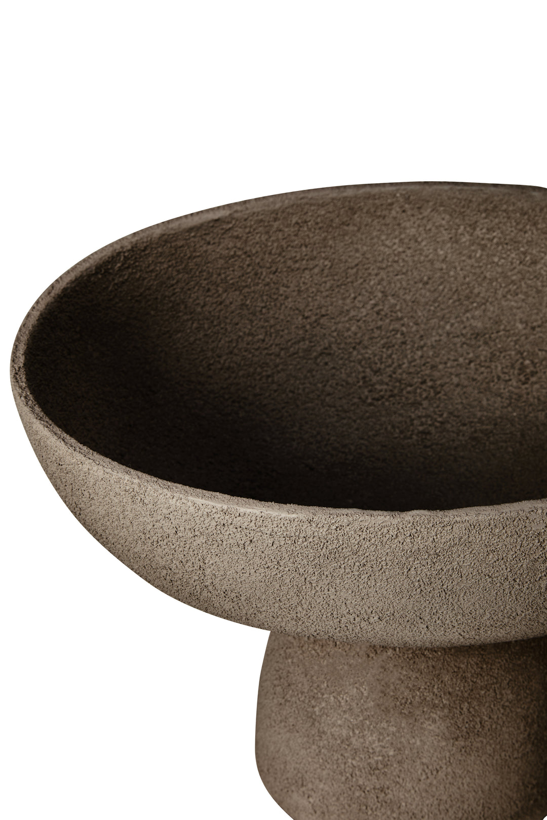 Urbino Small Textured Grey Pedestal Bowl