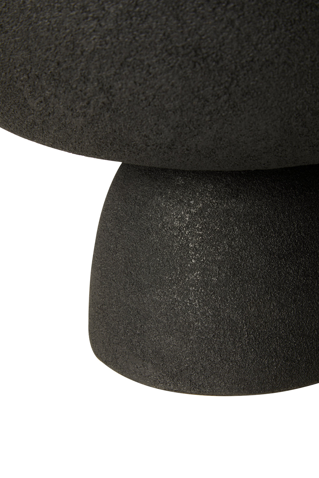 Urbino Large Textured Black Pedestal Bowl
