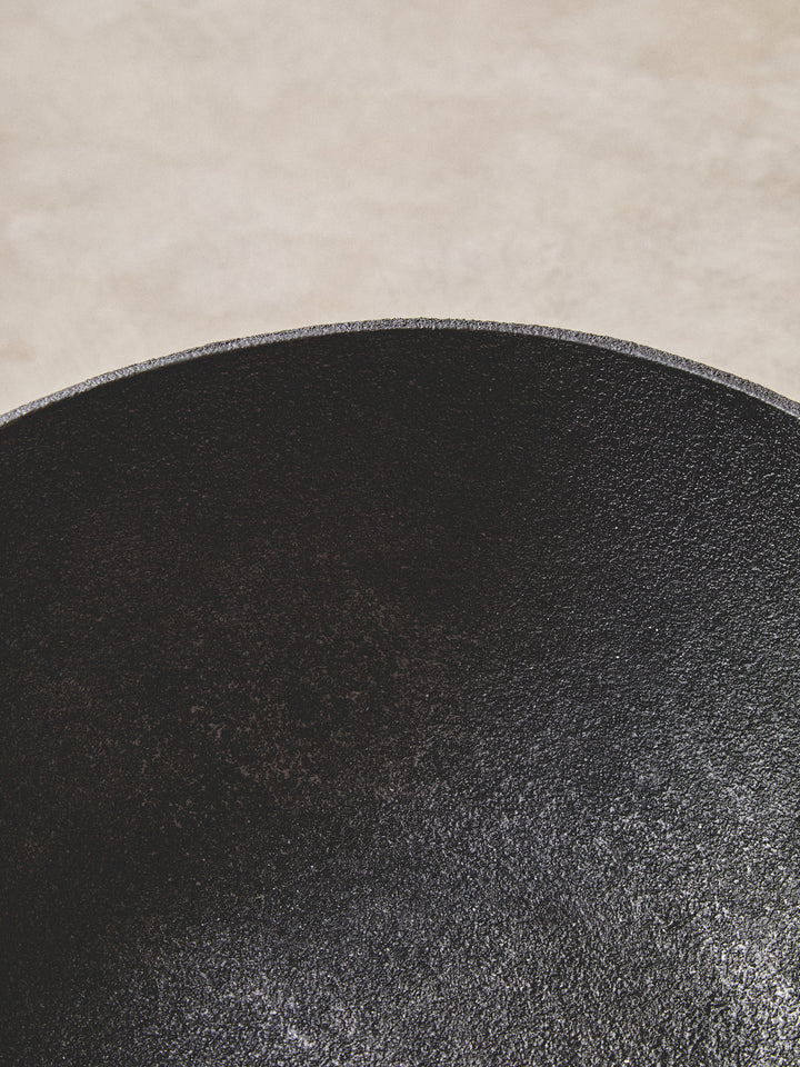 Urbino Large Textured Black Pedestal Bowl