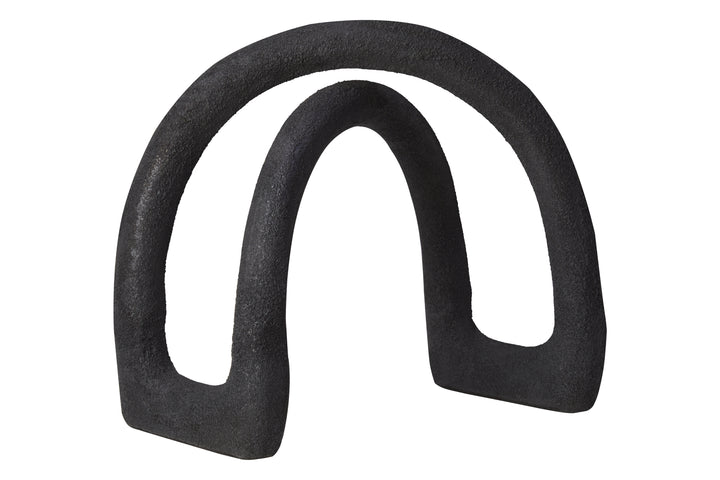 Urbino Textured Black Sculpture
