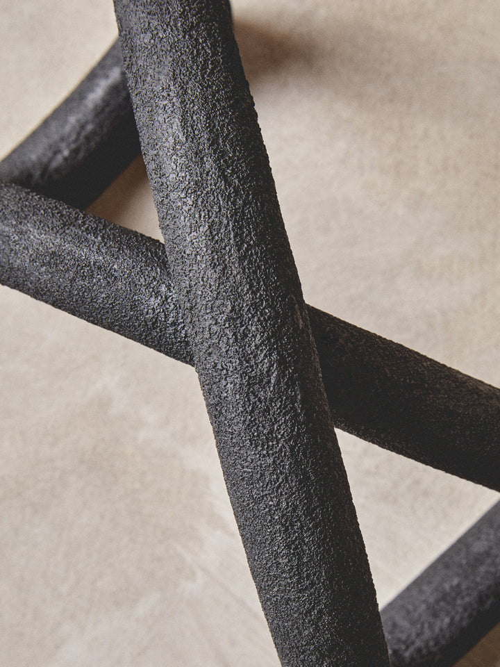 Urbino Textured Black Sculpture
