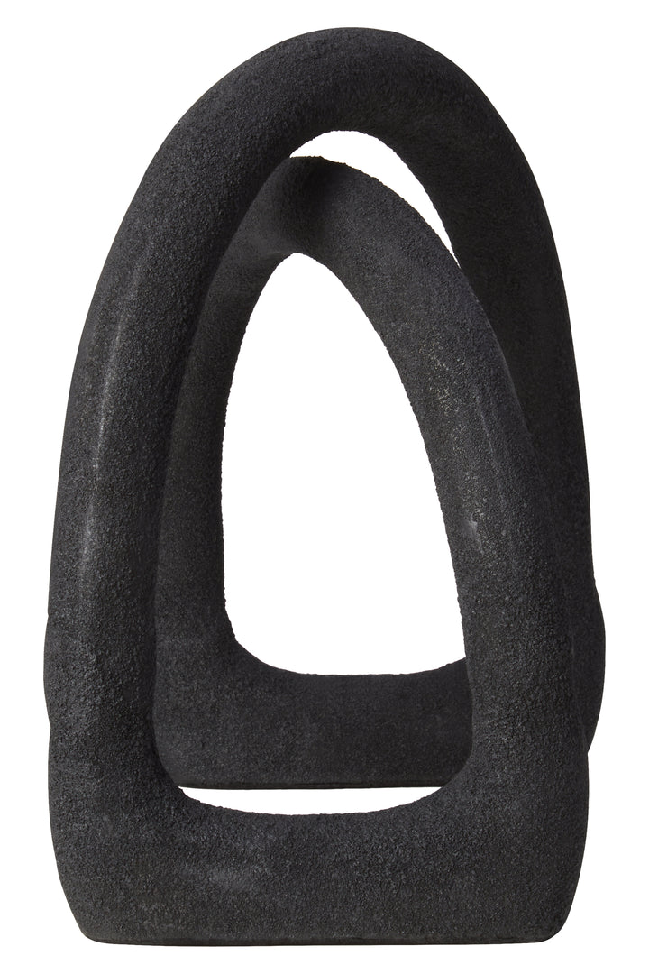 Urbino Textured Black Sculpture