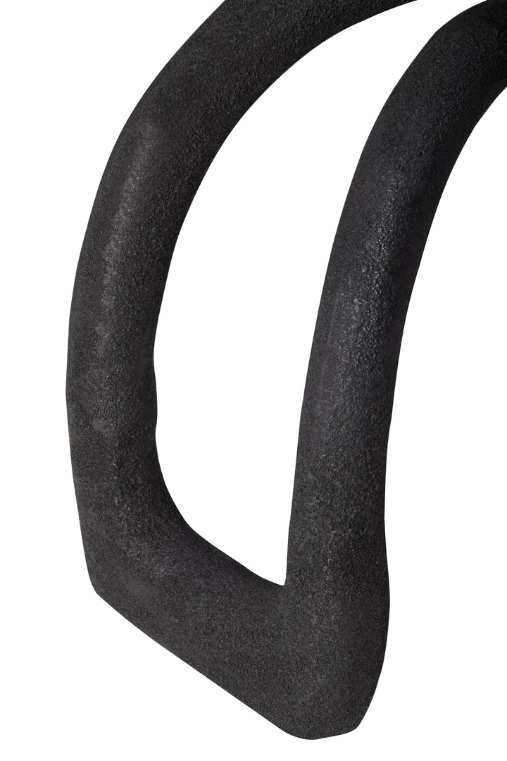 Urbino Textured Black Sculpture