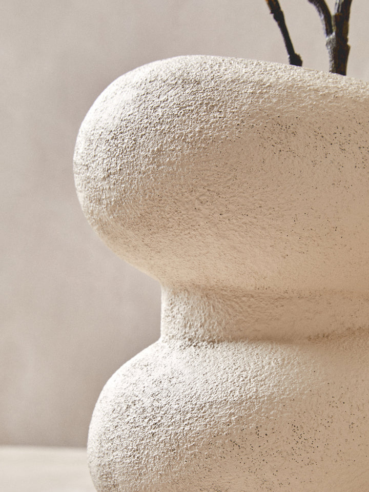 Urbino Small Textured White Bubble Vase