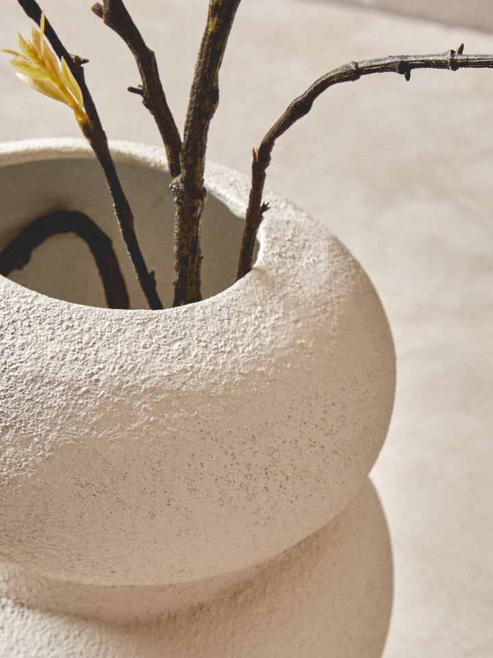 Urbino Small Textured White Bubble Vase