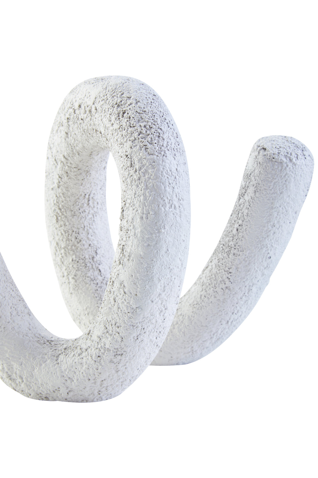 Urbino Small Textured White Loop Sculpture