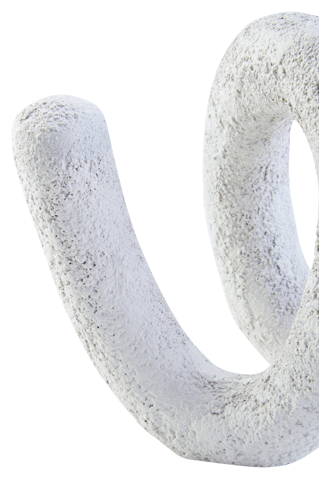 Urbino Small Textured White Loop Sculpture