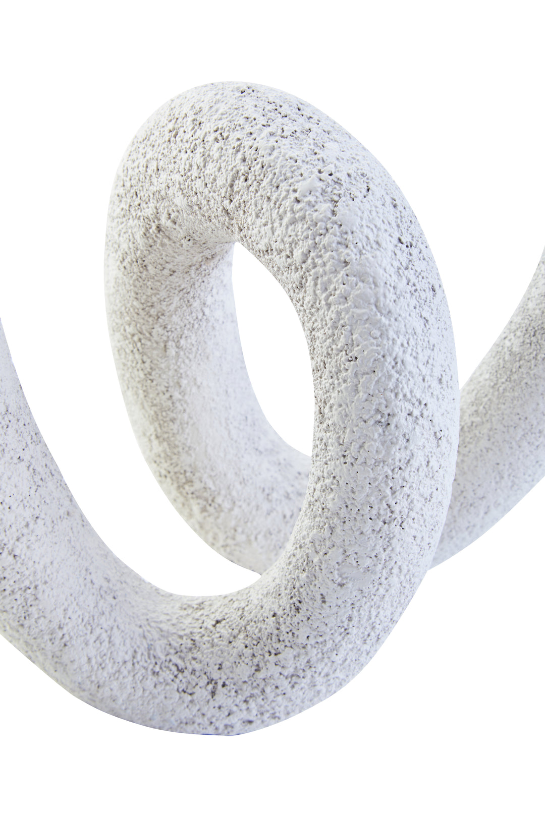 Urbino Small Textured White Loop Sculpture