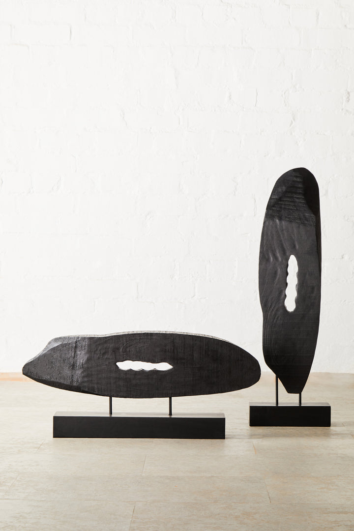 Trento Rustic Horizontal Mango Wood Sculpture