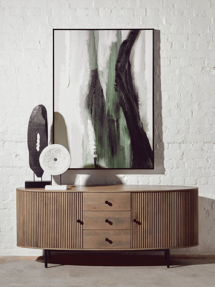 Trento Rustic Vertical Mango Wood Sculpture