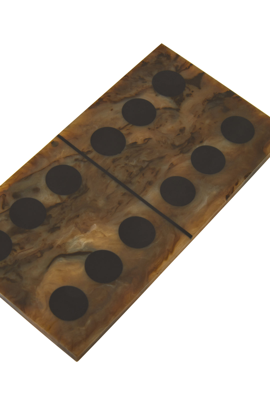 Atri Brown and Black Finish Domino Set