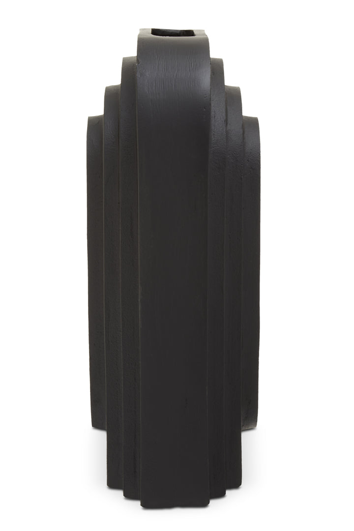 Remo Tall Matte Black Finish Vase