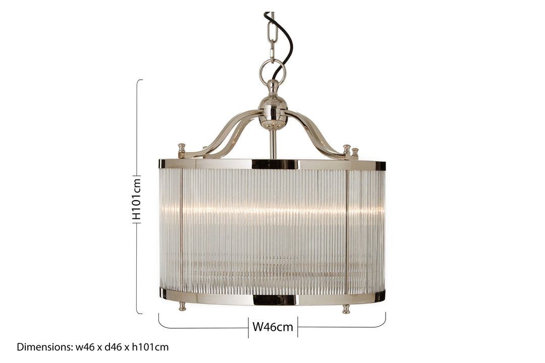 Nova Nickel Pendant Light