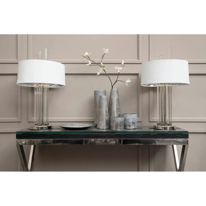 Cento Silver Table Lamp