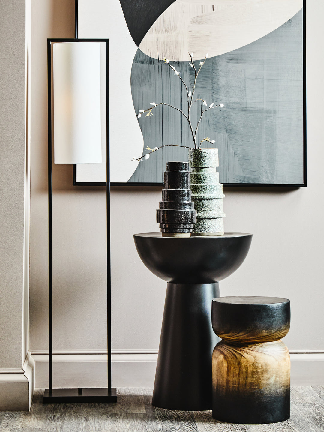 Treviso Black Floor Lamp