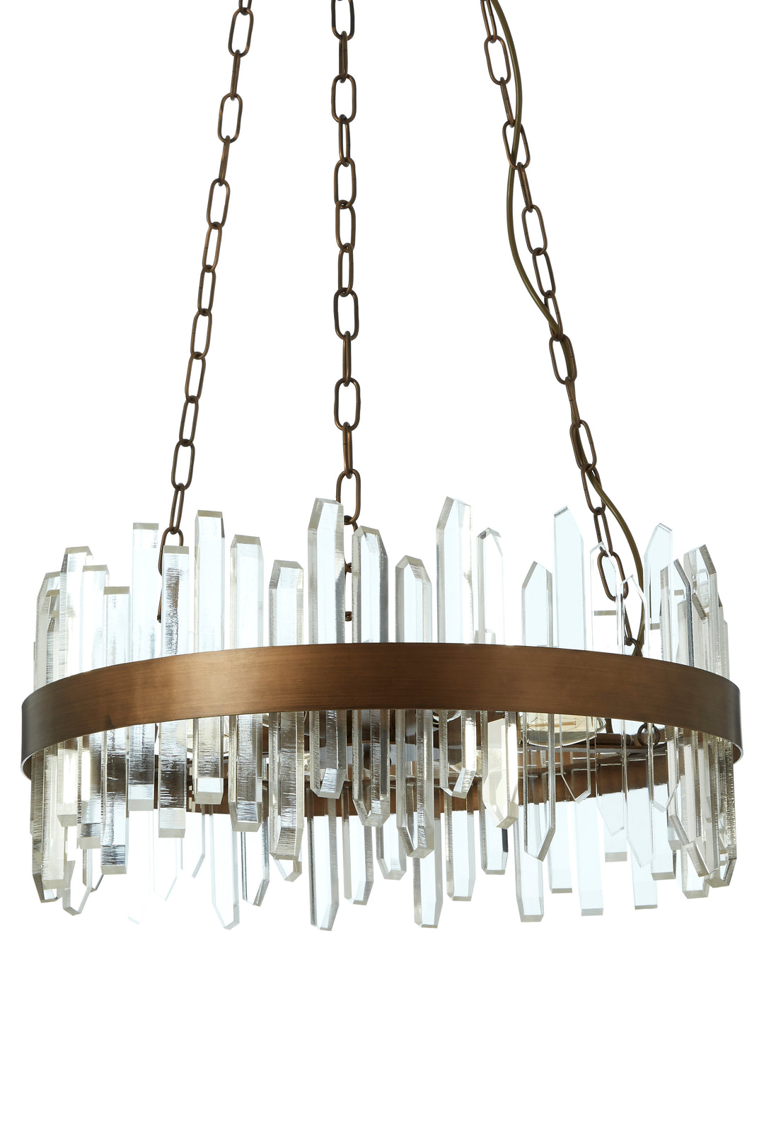 Vercelli Chandelier with Copper Band